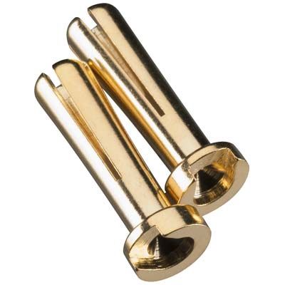 Duratrax Gold Plated Bullet Connector Male 4mm (2) (DTXC2306)