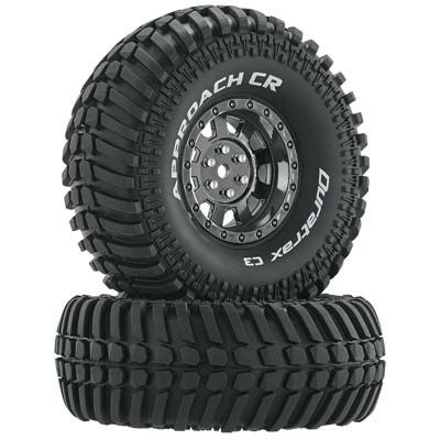 Duratrax Approach CR C3 Mntd 1.9" Crawler Blk Chr (2) (DTXC4031)