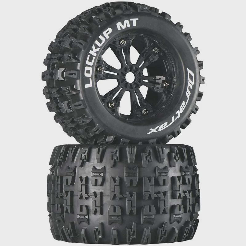 Duratrax Bandito Mounted MT 3.8" Tires Black (2) (DTXC3574)