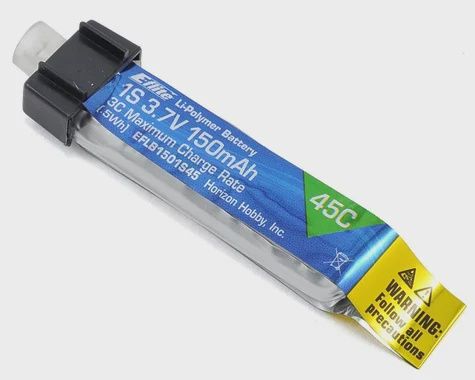 E-flite 1S LiPo Battery 45C (3.7V/150mAh) EFB150S45)