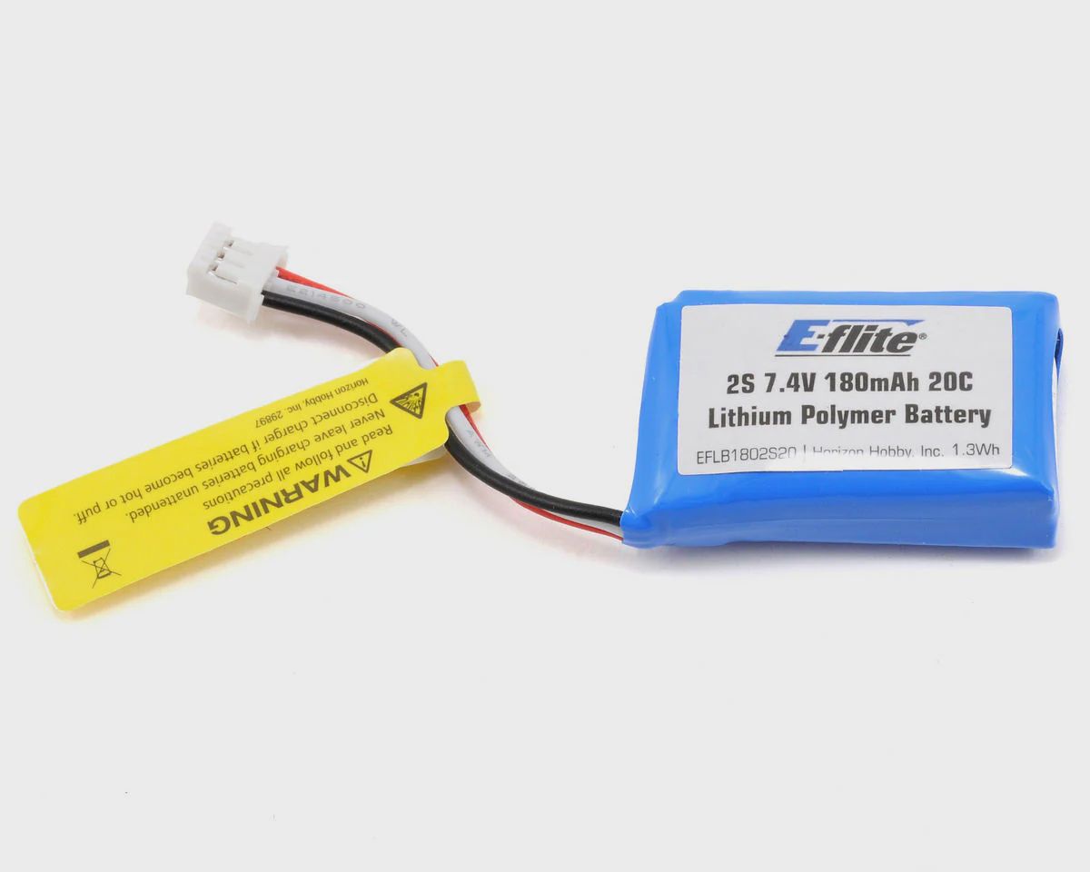 E-flite 2S LiPo Battery 20C (7.4V/180mAh) w/UMX Connector (EFLB1802S20)