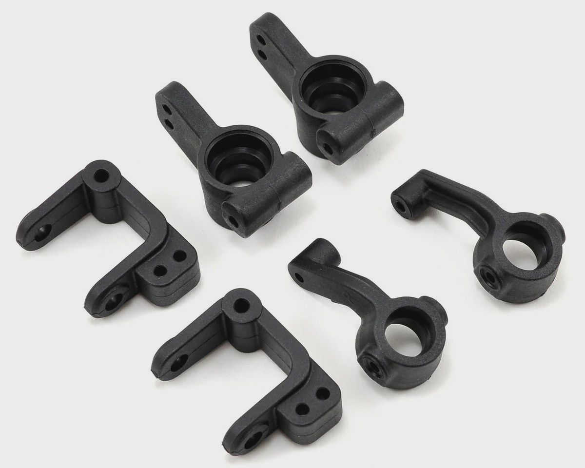 ECX Caster Block, Steering Block &amp; Rear Hub Set (ECX2324000)