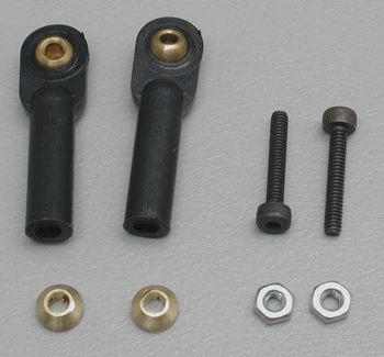 DuBro Swivel Ball Links 2mm w/Hardware Black (2) (DUB2133)