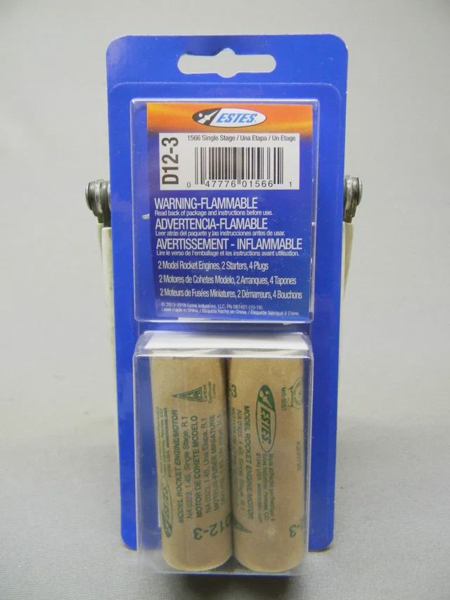 Estes D12-3 Engines/2pk (EST10027)