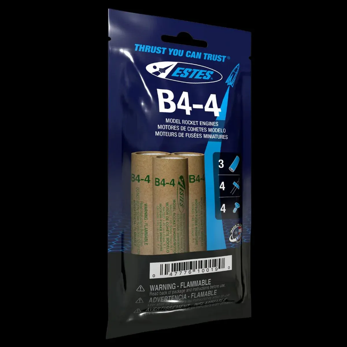 Estes Rockets B4-4 Engines/3pk WAS 1602 (EST10019)
