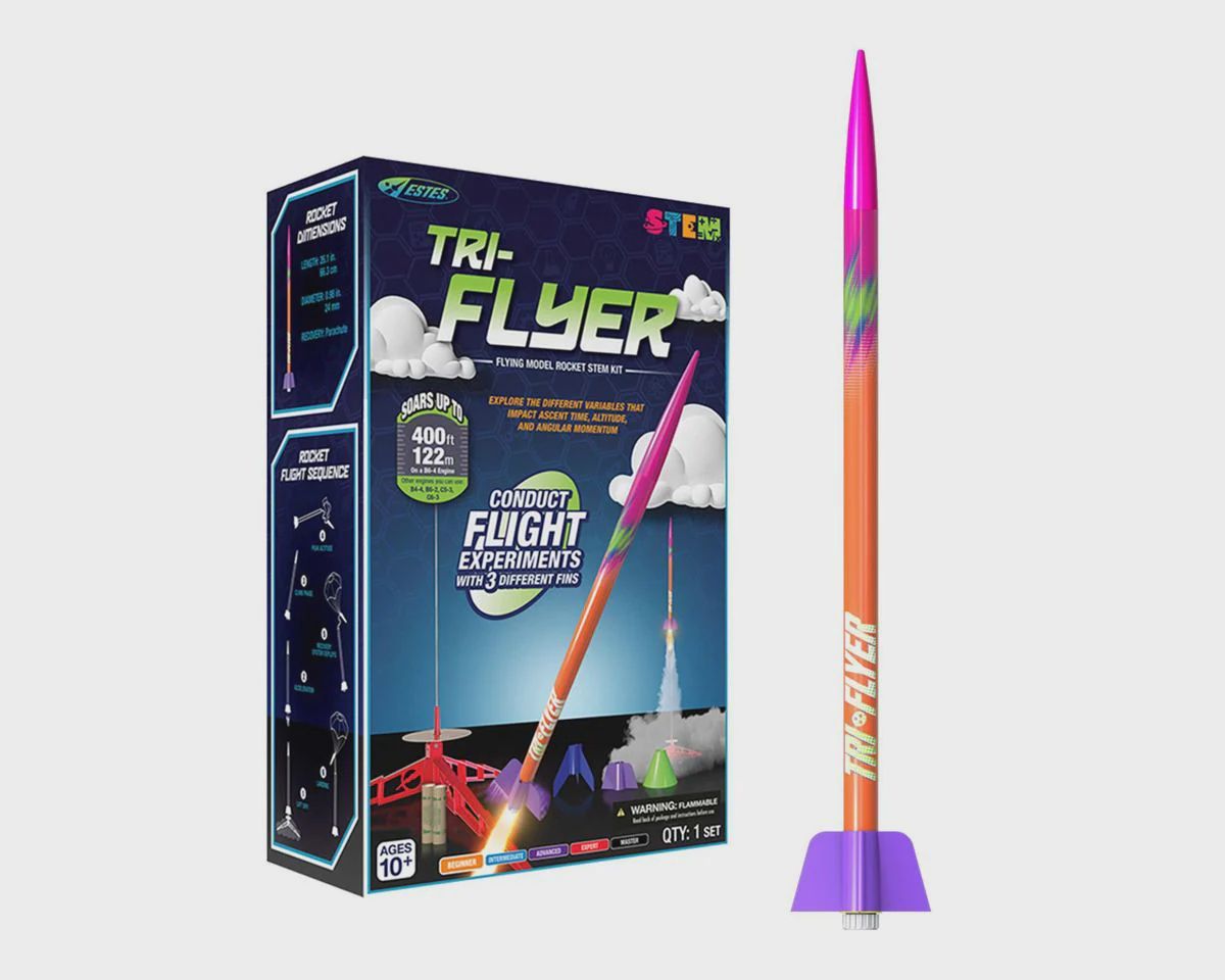 Estes Tri-Flyer Model Rocket STEM Starter Set (EST0647)