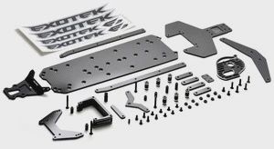 Exotek 22 Drag, 'Vader' Chassis Conversion, for TLR22 3.0 and Newer Buggies (EXO1952)