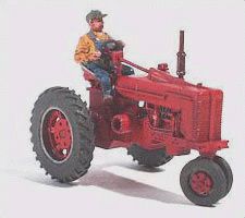 Farm Machinery -- "Red" Super M-TA Tractor with Farmer Figure (284-60001)
