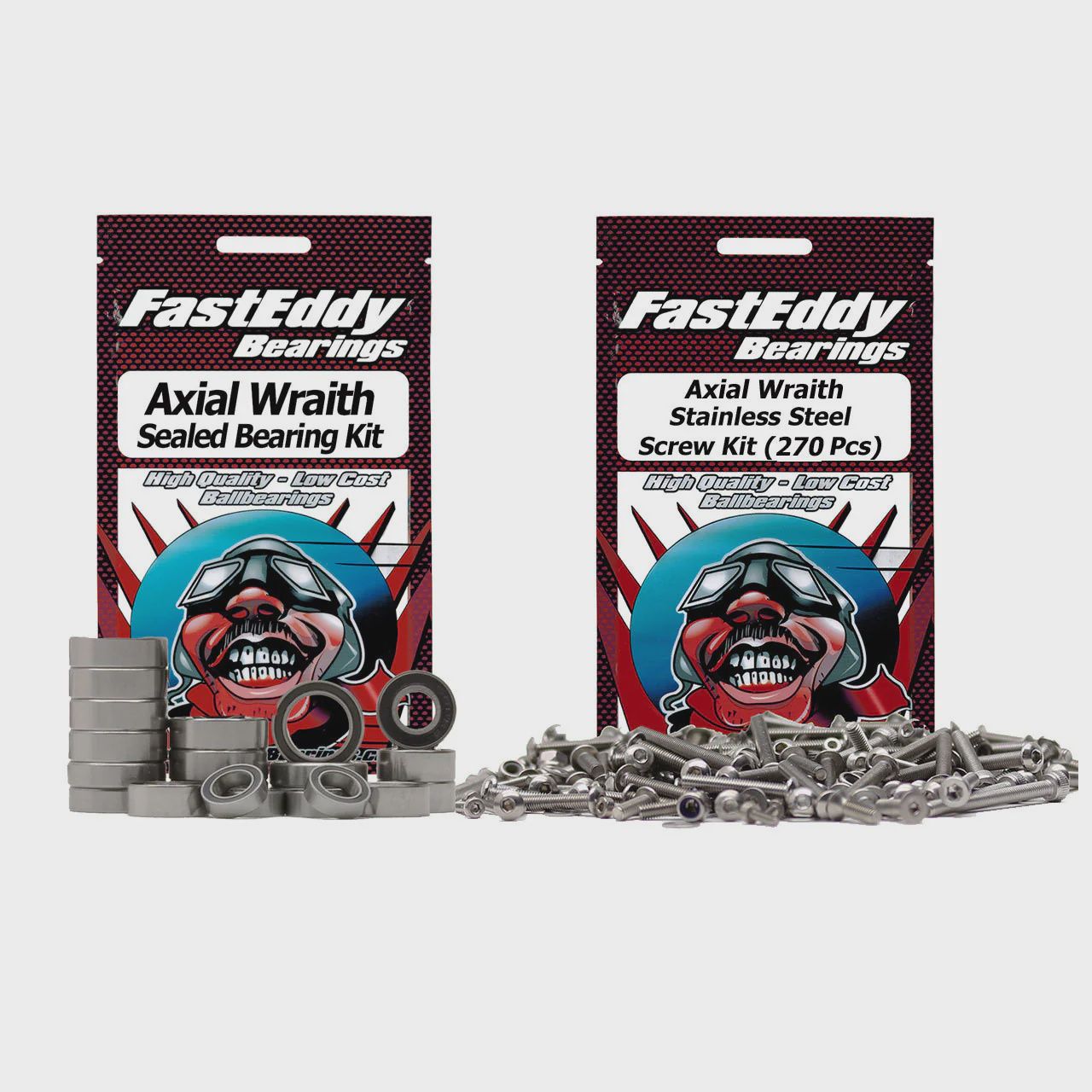 FastEddy Axial Wraith Bearing and Screw Kit Combo (wraith screw kit)