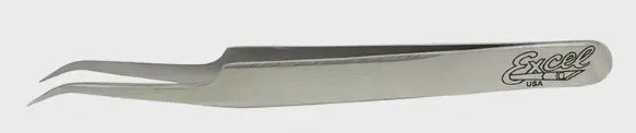 EXCEL SLANT POINT TWEEZERS SILVER (EXL30417)
