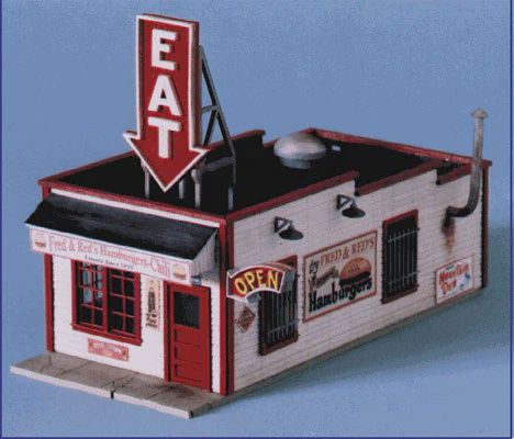 Fred &amp; Red's Hamburgers -- Kit - 3-1/2 x 7-1/2" 8.9 x 19.1cm