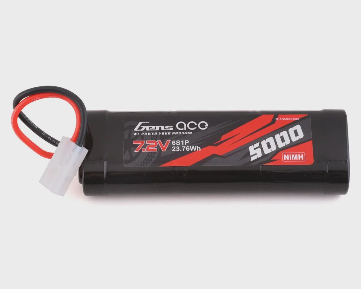 Gens Ace 6 Cell 7.2V NiMh Battery (5000mAh) w/Tamiya Connector (GEANM6S5000T)