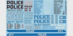 GOFER RACING 1/24 / 1/24 Modern Police Decal Sheet (GOF11024)