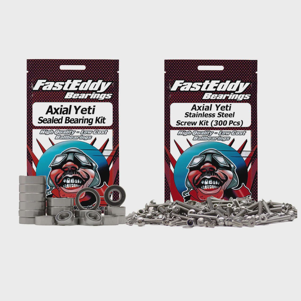 FastEddy Axial Yeti Bearing and Screw Kit Combo (yeti combo)