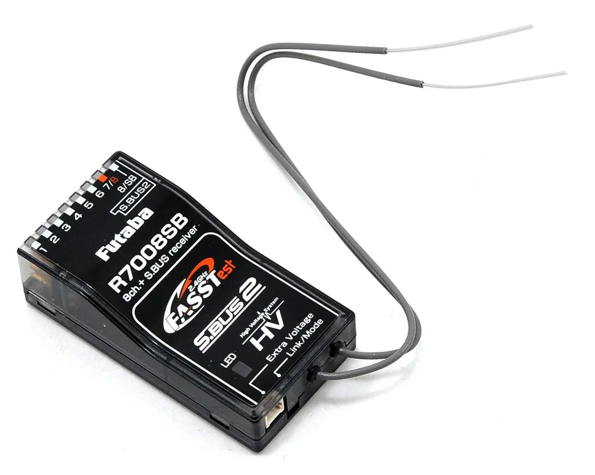 Futaba R7008SB 2.4Ghz FASSTest 8-Channel High Voltage Receiver (18MZ) (FUT01102203-3)