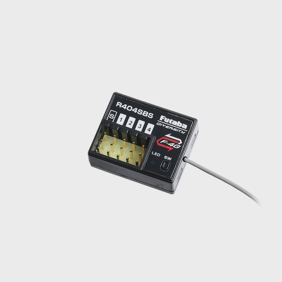Futaba R404SBS F-4G T-FHSS 4-Channel 2.4Ghz Telemetry Receiver (SR/T-FHSS/S.Bus2) (FUT01102364-1)