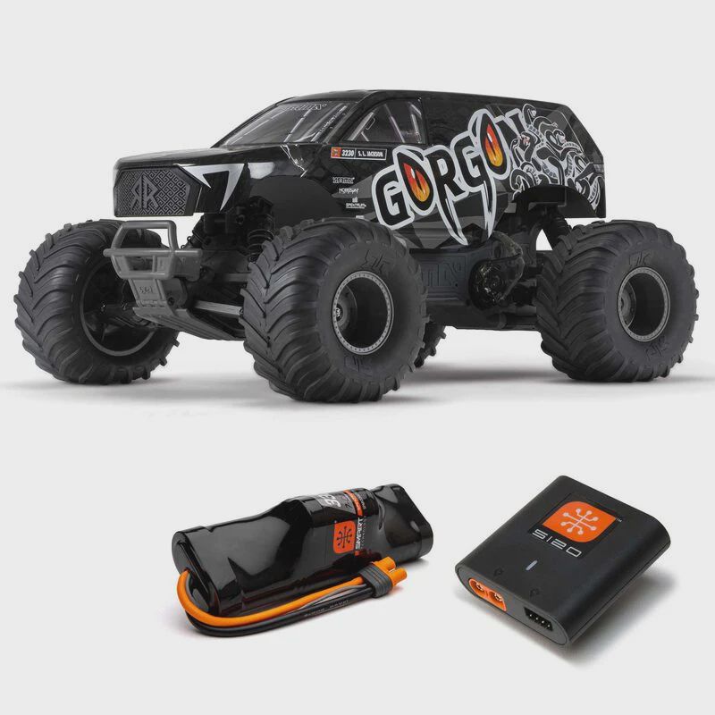 GORGON 2wd MT 1/10 Self Assembly RTA KIT SMART USB batt Gunmetal (ARA3230SKT1)