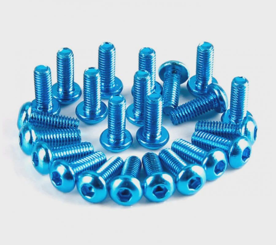 Hamilton Hobbies 3x8 Blue Aluminum 7075 Screws (4) (HAM127989)
