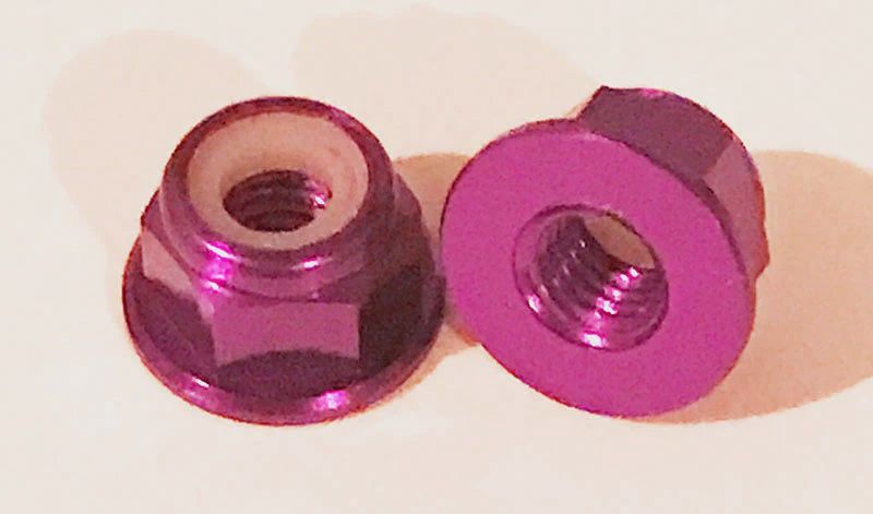 Hamilton Hobbies 4mm Alum Flanged Lock Nut Pink (HAM131510)