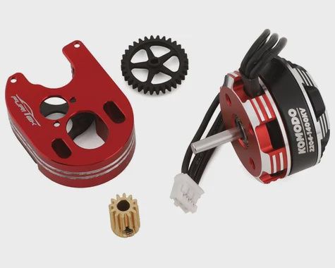 Furitek SCX24 Komodo Ultimate Plus Brushless Conversion Kit (2204 Motor, Aluminum Motor Mount, Spur &amp; Pinion Gear) (FTK-FUR-2106)