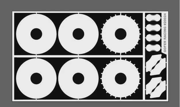 Gofer Racing1/24-1/25 Photo-Etch 13" Dia. Disc Brakes (GOF20024)