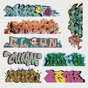 Graffiti Decals Mega Set -- Set #5 pkg(8) (184-2248)