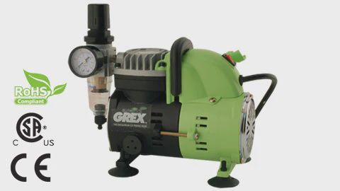 Grex AC1810-A - 1/8 HP Portable Piston Compressor (120V) (AC1810-A)