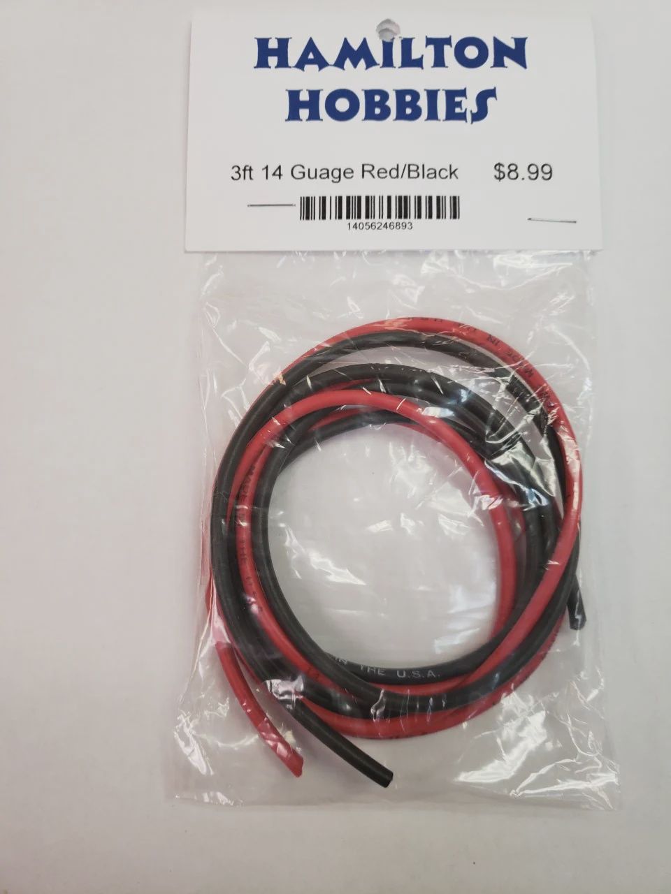 Hamilton Hobbies 3FT 14 GUAGE WIRE - RED/BLACK (HAM140)