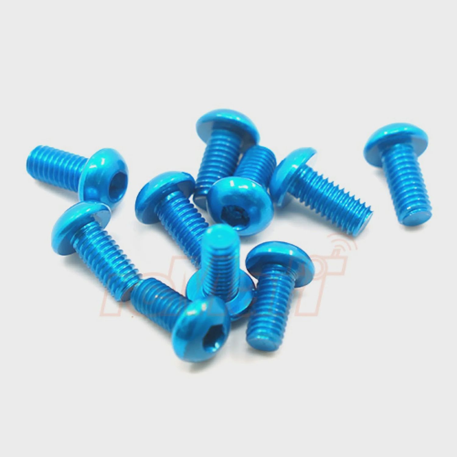 Hamilton Hobbies 3x14 Blue Alum 7075 Screws (20) (HAM133984)
