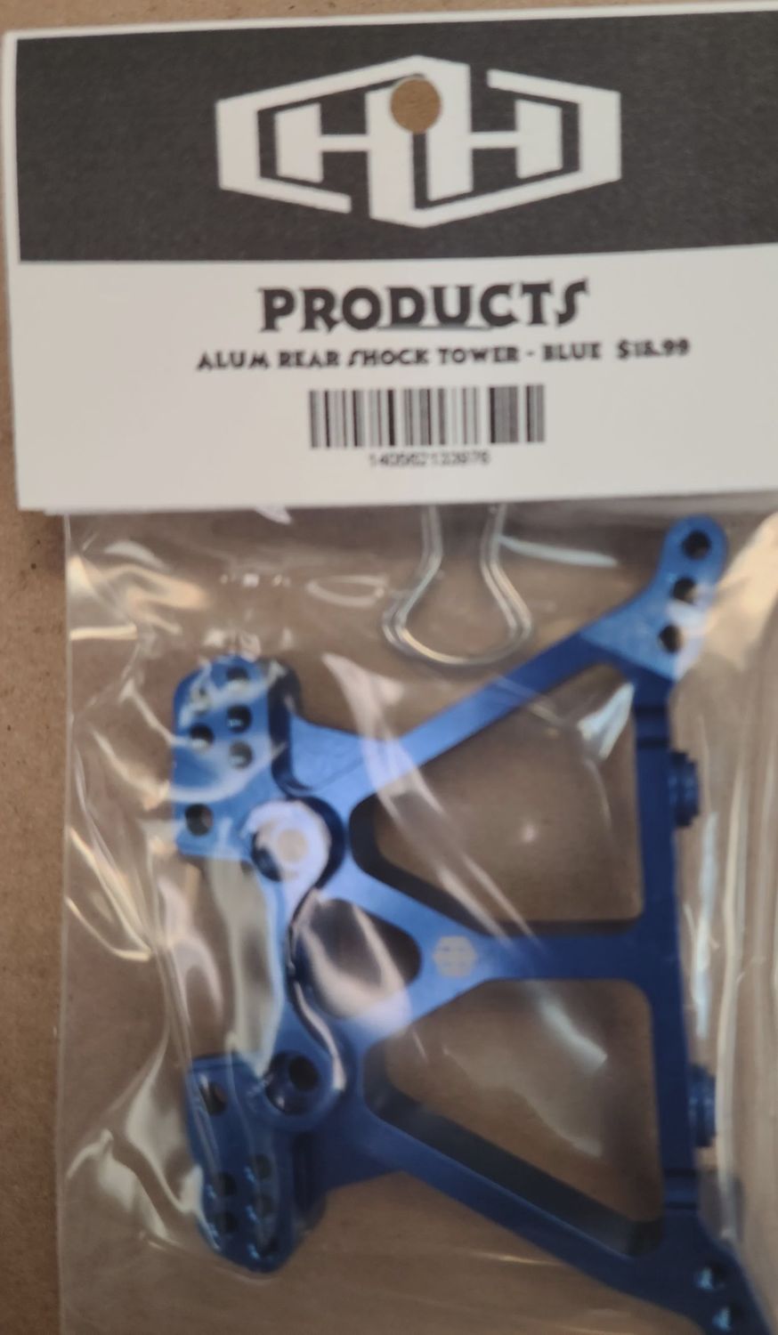 Hamilton Hobbies Aluminum Rear Shock Tower - Blue (HAM133976)