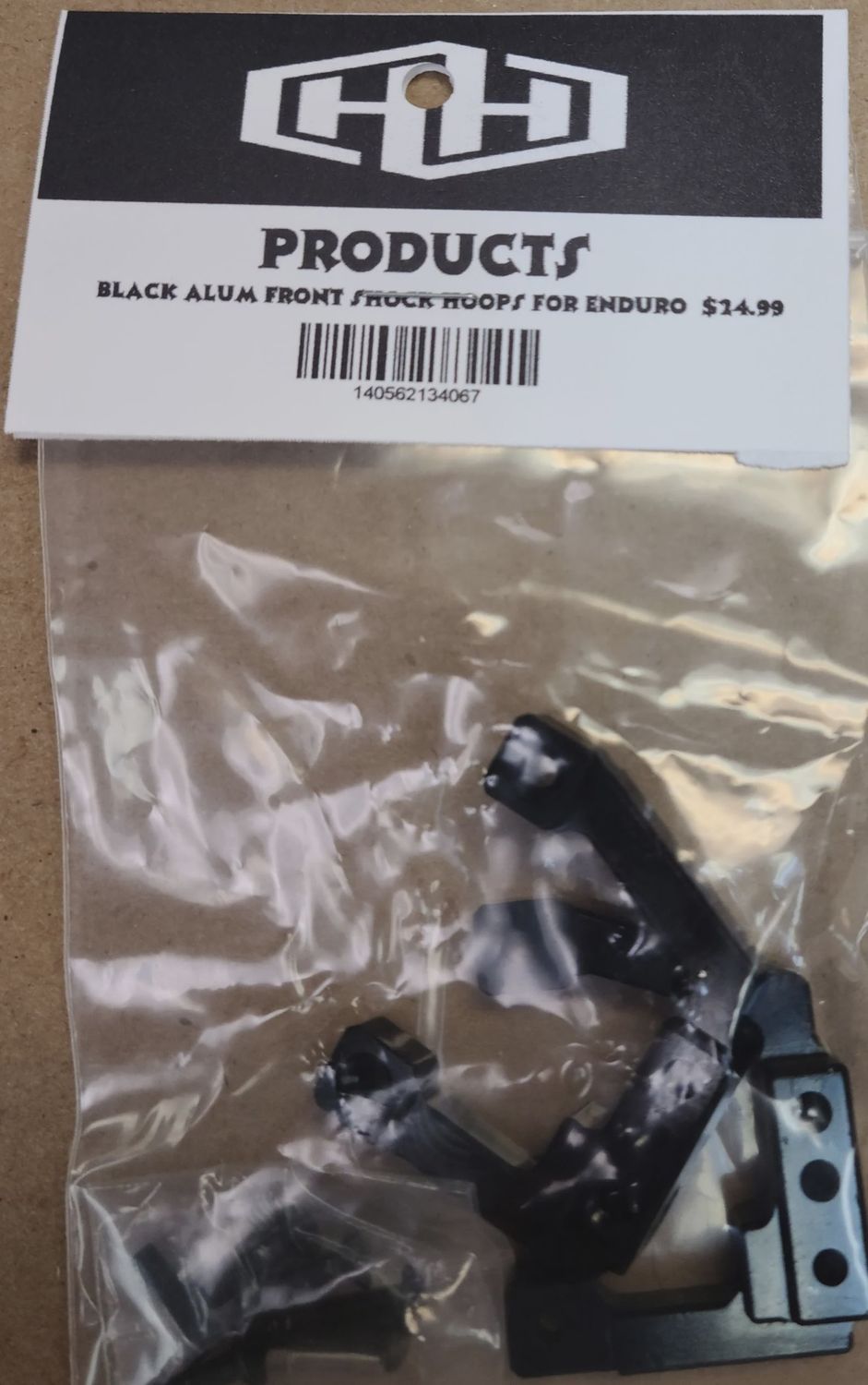 Hamilton Hobbies Black Alumunim Shock Hoops for Enduro (HAM134067)