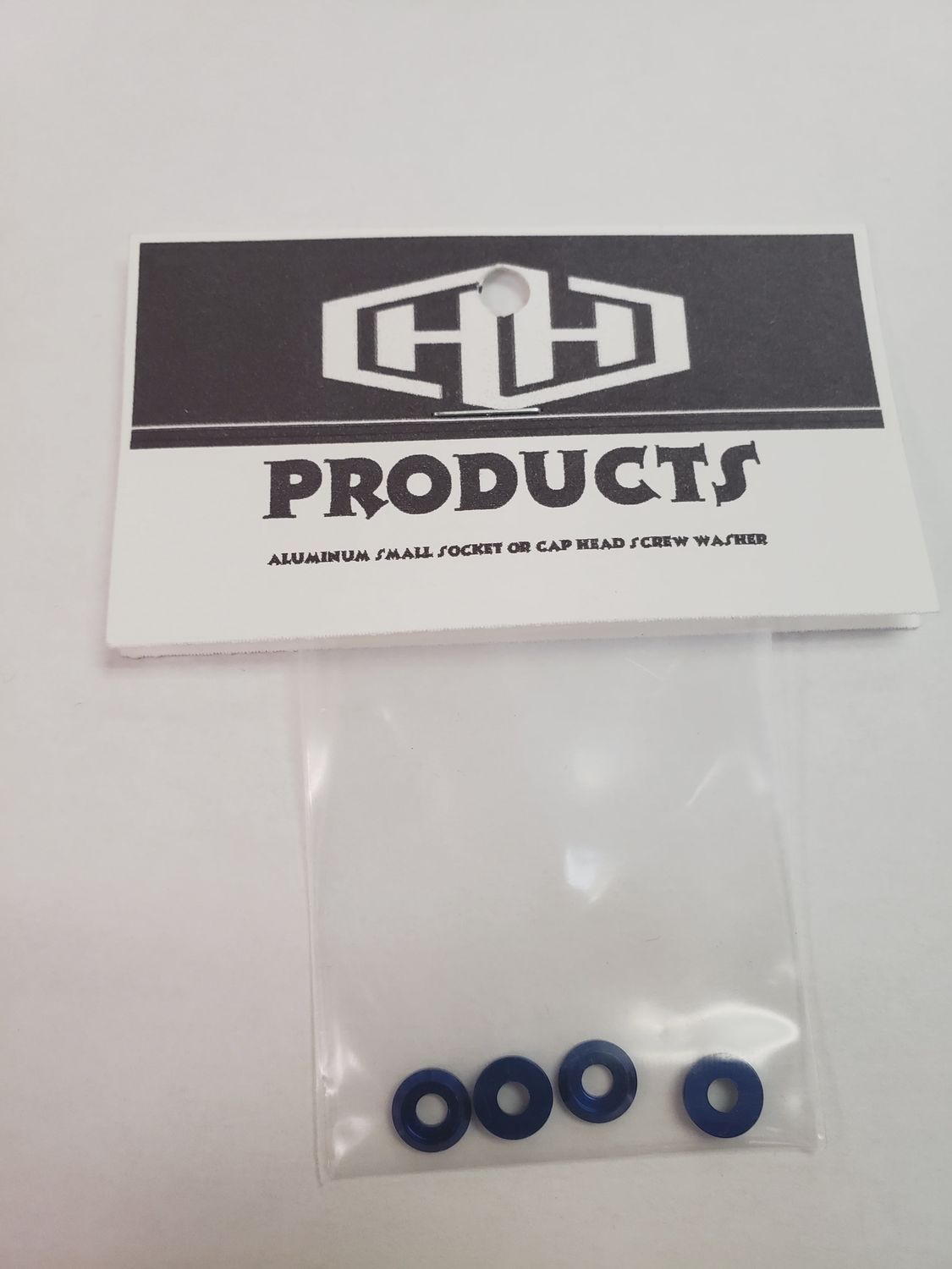 Hamilton Hobbies Blue Aluminum Washers 3mm (4) (HAM130568)