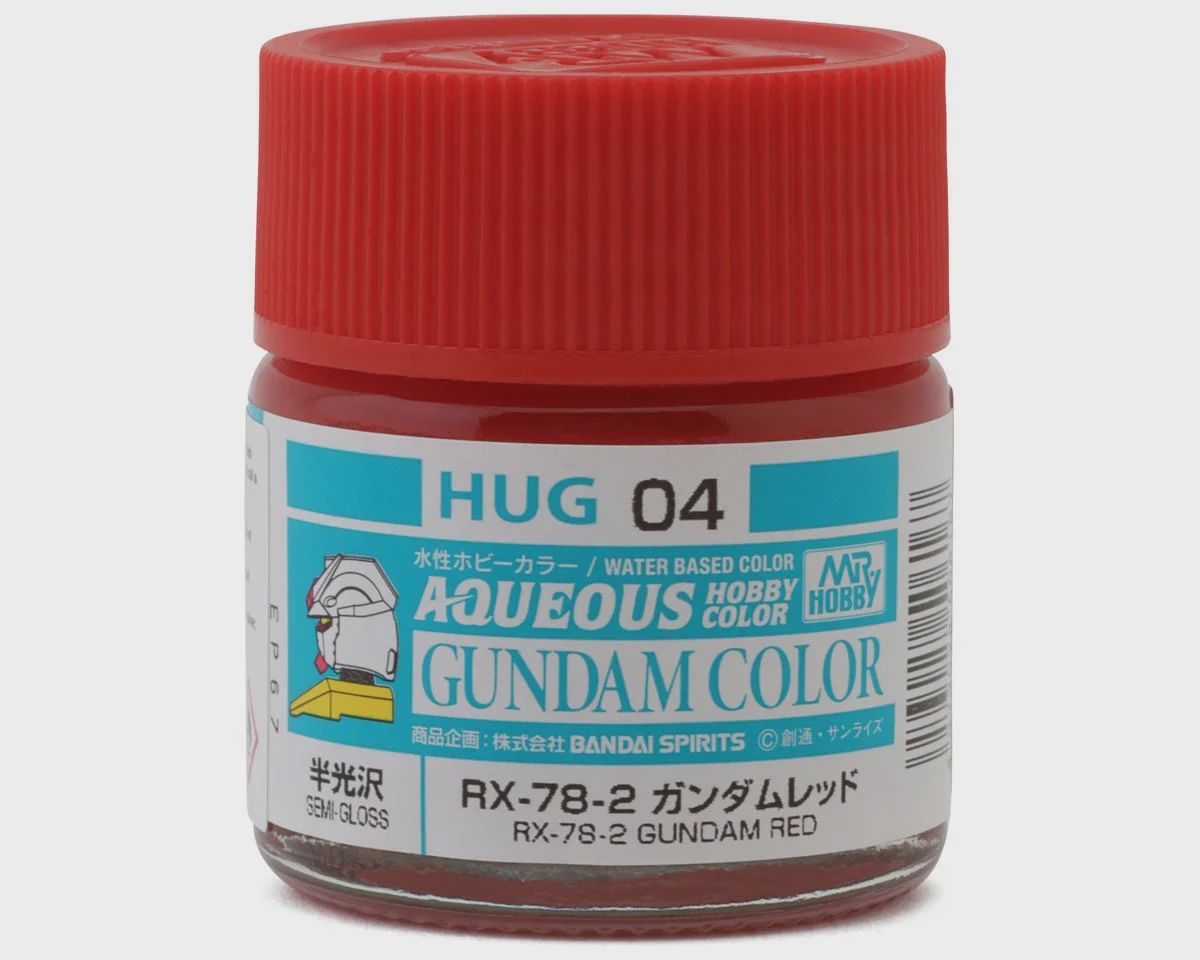 GSI Creos Mr. Hobby "Aqueous Gundam Color" Acrylic paint (RX-78-2 Gundam Red) (10ml) (Semi Gloss) (GUZHUG04)