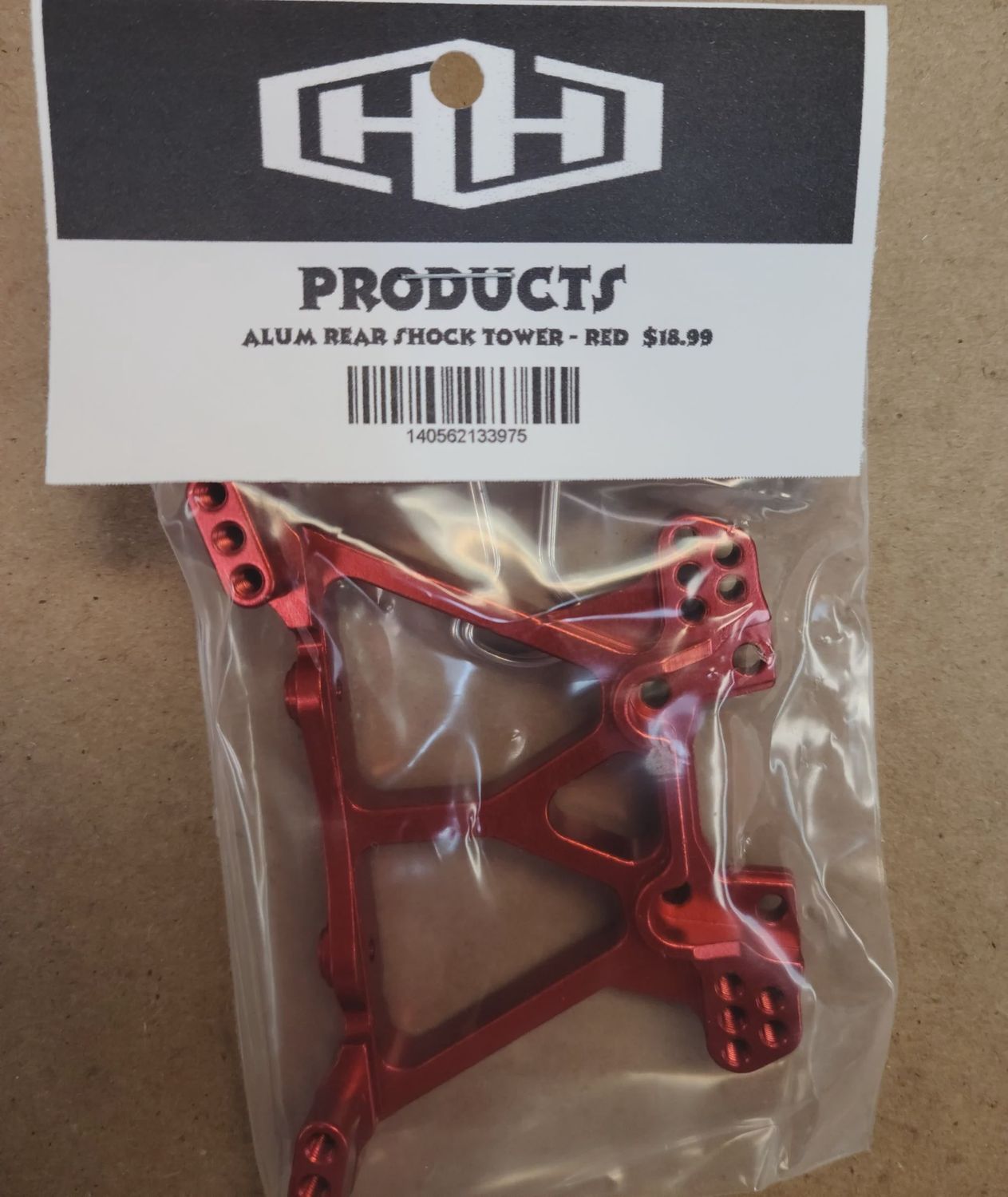 Hamilton Hobbies Aluminum Rear Shock Tower - Red (HAM133975)