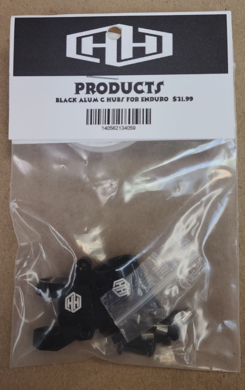 Hamilton Hobbies ENDURO ALUM C HUBS - BLACK (HAM134059)