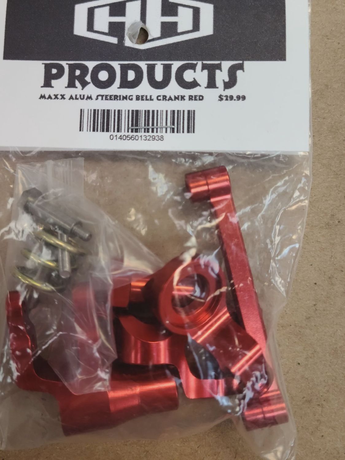 Hamilton Hobbies Maxx Aluminum Steering Bell Crank - Red (HAM132938)