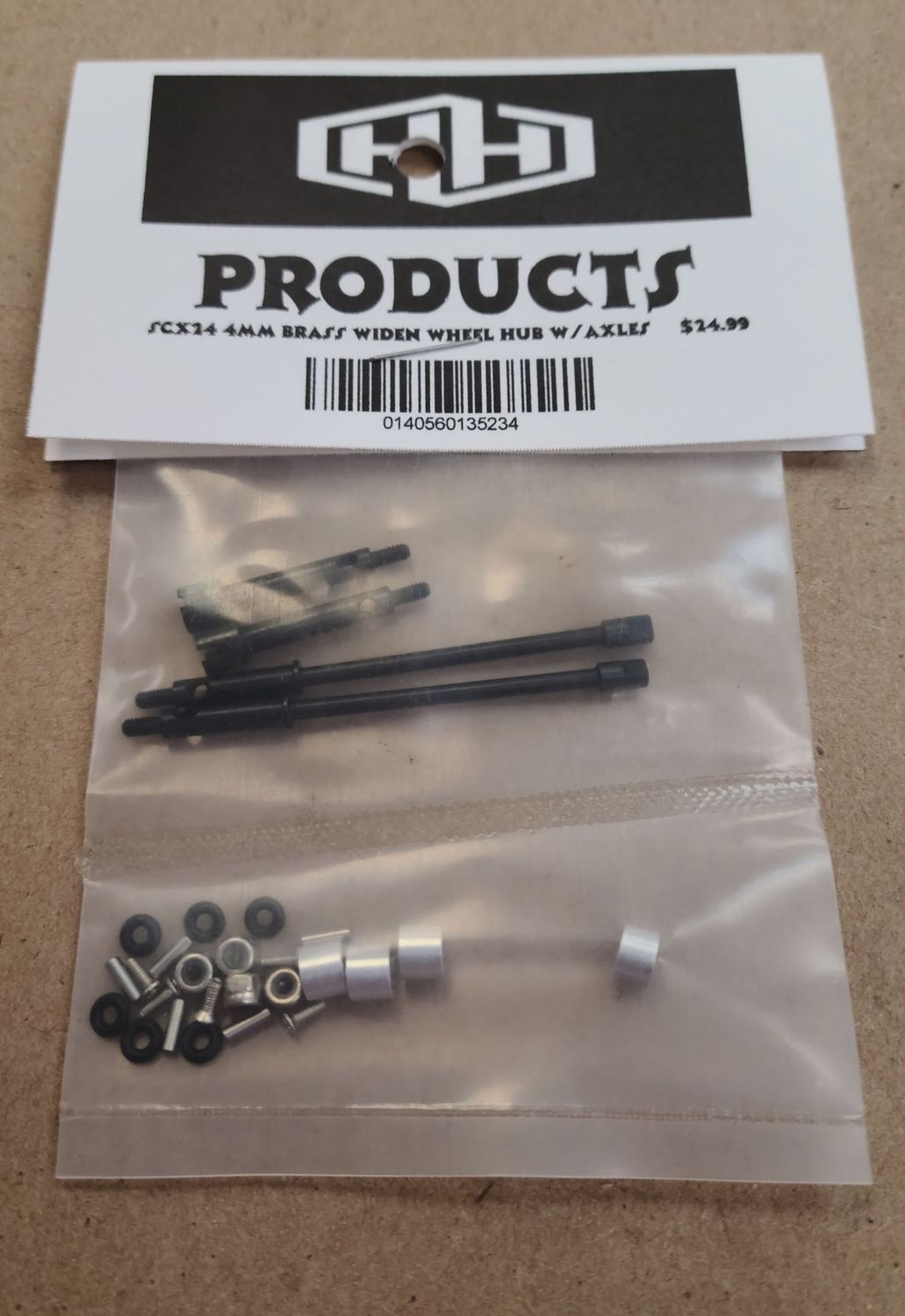 Hamilton Hobbies SCX24 4mm Widen Wheel Hub Brass Axle (HAM135234)