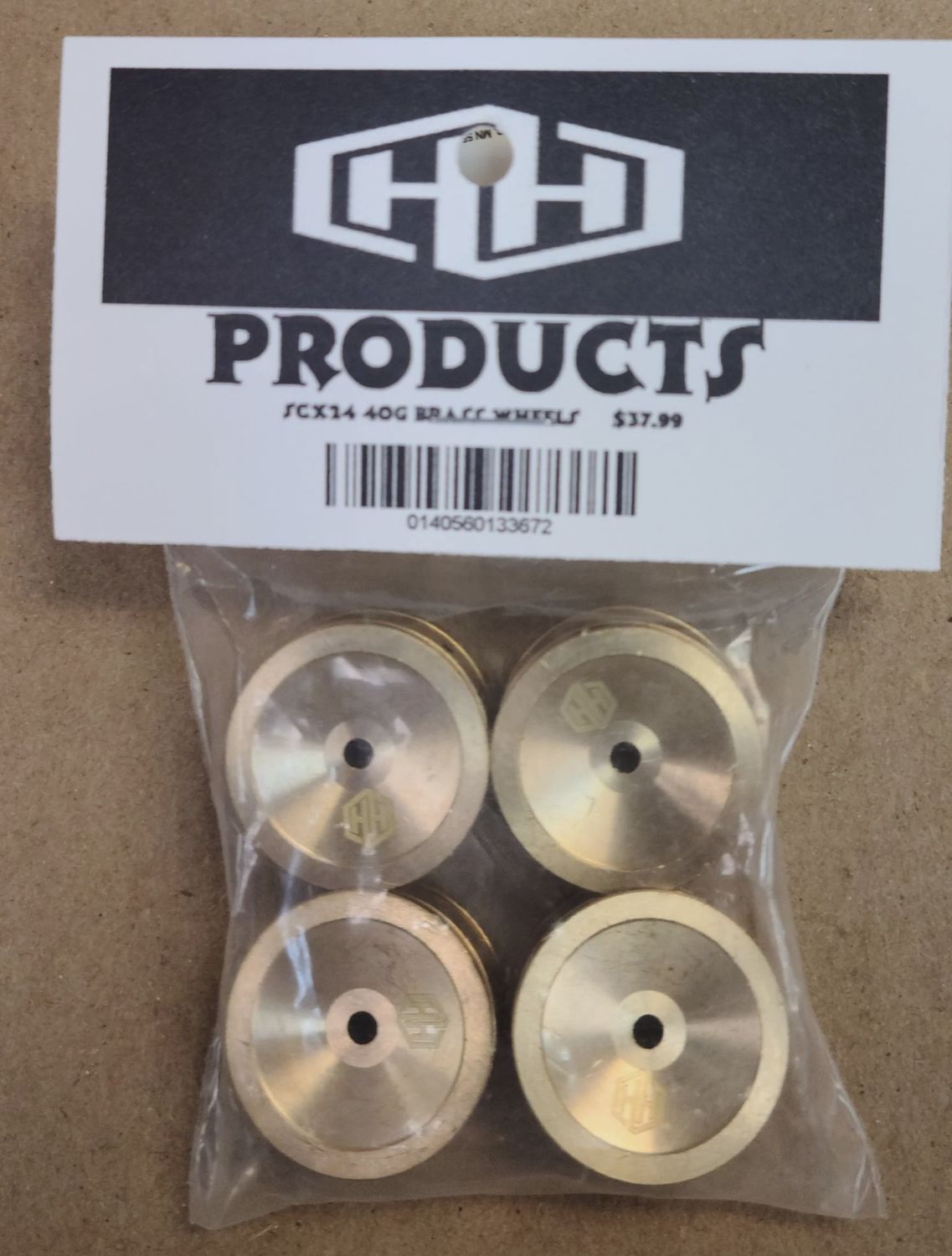 Hamilton Hobbies SCX24 40g BRASS WHEEL (HAM133672)