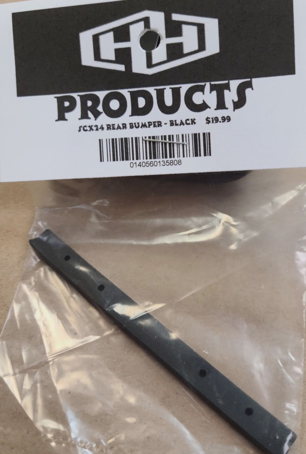 Hamilton Hobbies SCX24 Rear Bumper - Black (HAM135808)