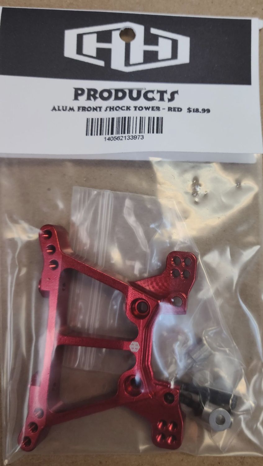 Hamilton Hobbies Aluminum Front Shock Tower - Red (HAM133973)