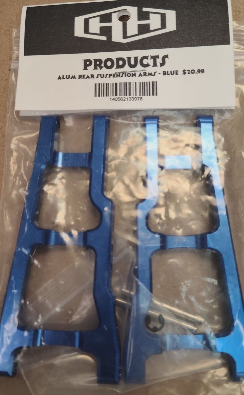 Hamilton Hobbies Aluminum Rear Suspension Arms - Blue (HAM133978)