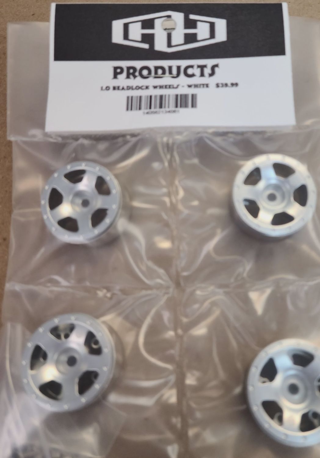 Hamilton Hobbies SCX24 STARFISH BEADLOCK - WHITE (HAM134081)