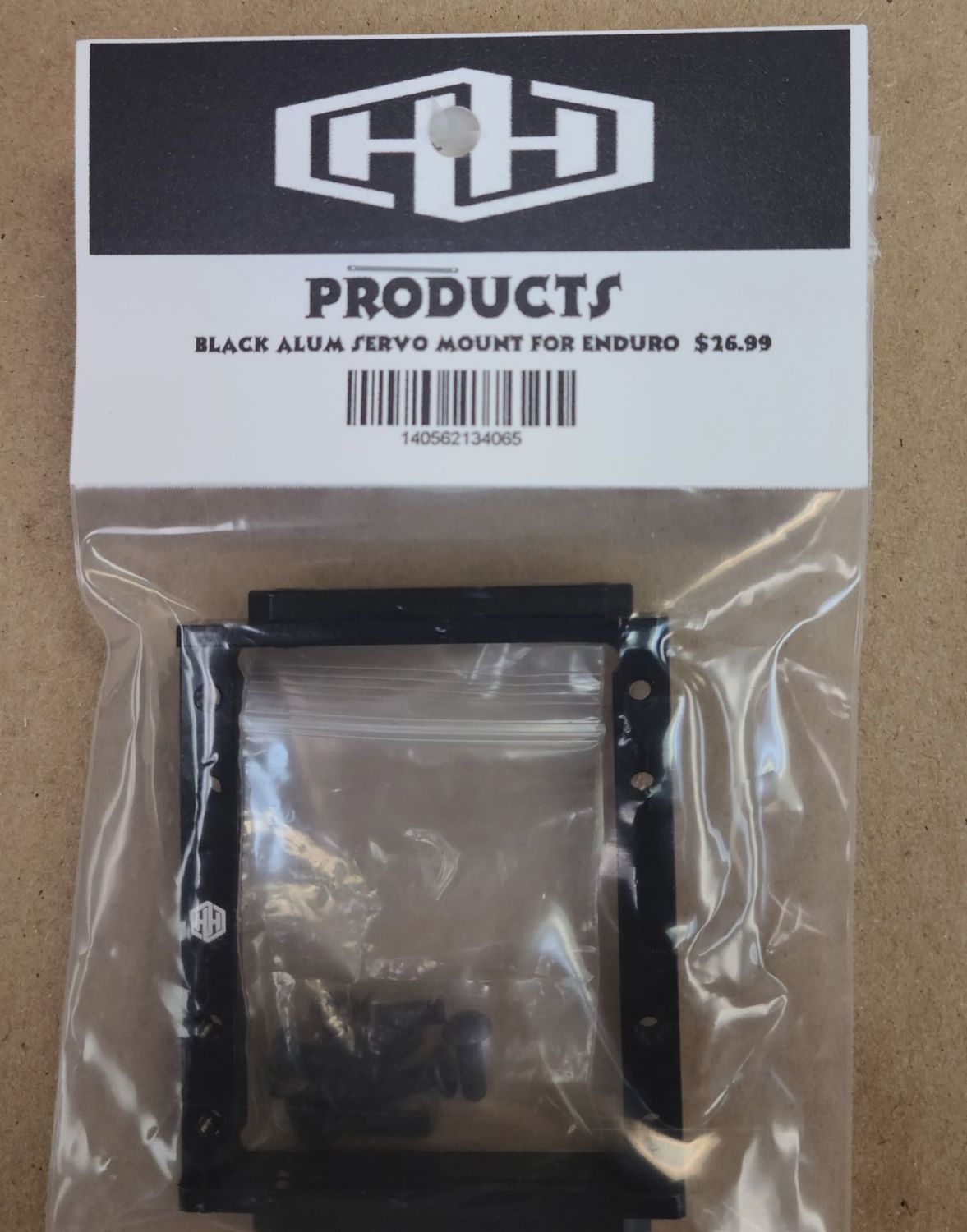 Hamilton Hobbies ENDURO ALUM MOTOR MOUNT - BLACK (HAM134065)