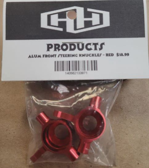 Hamilton Hobbies RED ALUM FRONT STEER KNUCKLE 4WD SLASH (HAM133971)