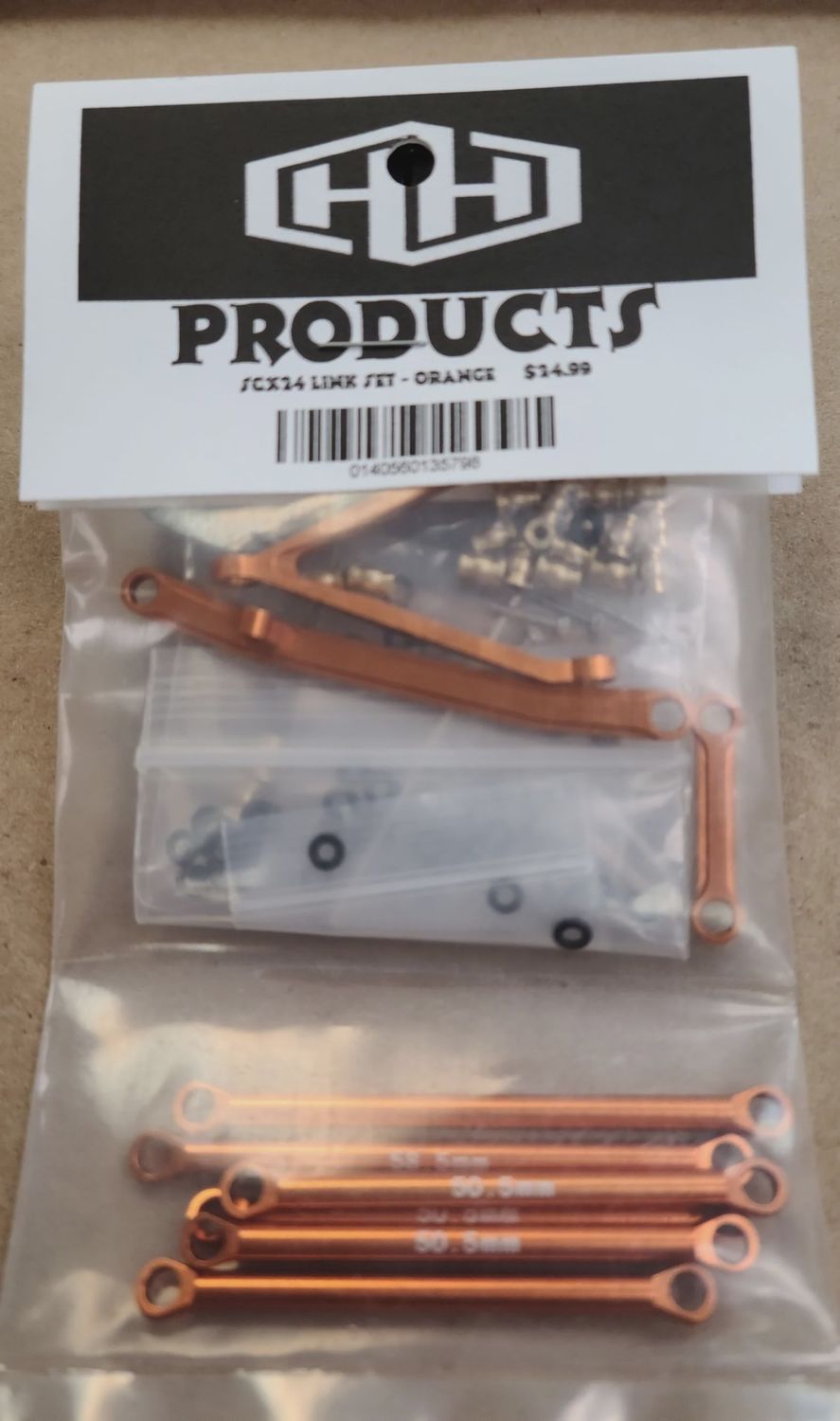 Hamilton Hobbies SCX24 C10 LINK SET - Orange (HAM135798)