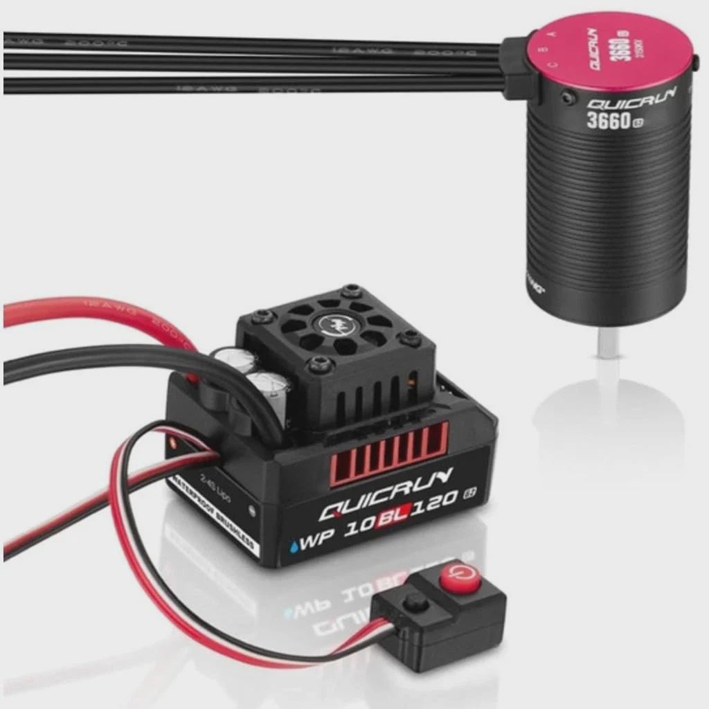 Hobbywing QuicRun 10BL120 G2 Sensorless ESC/3652SL Motor Combo (3250kV) (HWI38030207)