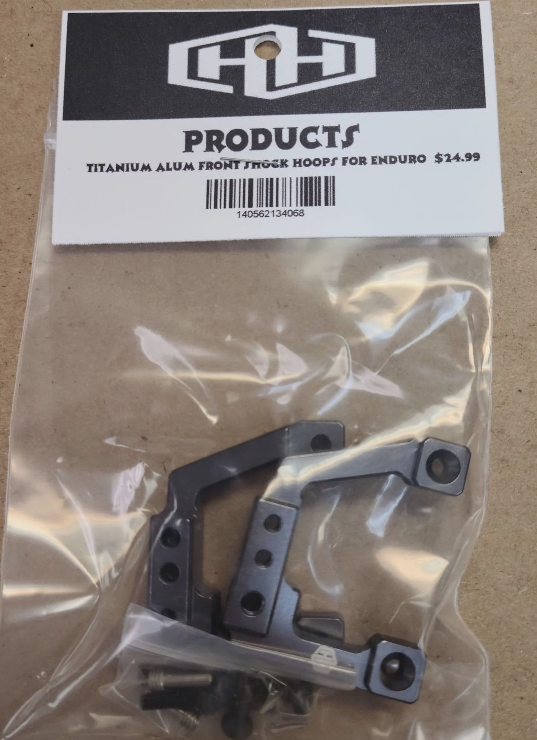 Hamilton Hobbies Titanium Aluminum Front Shock Hoops for Enduro (HAM134068)