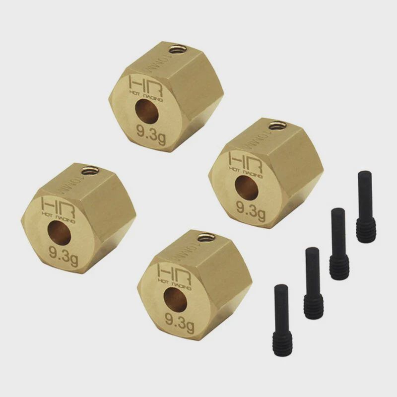 Hot Racing 9.3 g Brass 10mm Wheels Hub 12mm Hex: Axial UTB18 (HRAUTBM10H10)