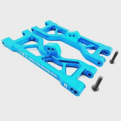 Hot Racing Blue Aluminum Front Arm Set ECX (HRAECT5506)