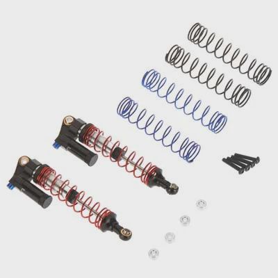 Hot Racing Piggyback Adj Rebound Shock 61-90mm Black SC (SCX90CX01)